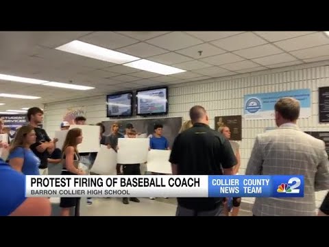 Barron Collier baseball players protest coach's firing