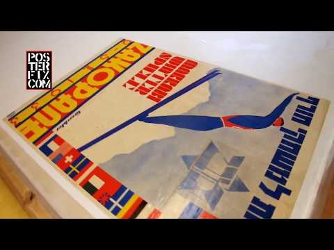 MAKKABI WINTER GAMES - 1933 Polish Lithograph Poster Fix