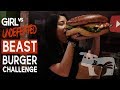 40oz UNDEFEATED Beast Burger Challenge | Girl Vs Food | Fernandez Grillhouse