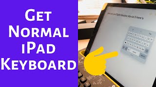 how to Change My iPad Keyboard back to Normal | Restore Default Basic Keyboard on iPad