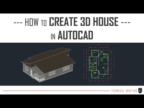 HOW TO CREATE 3D HOUSE IN AUTOCAD