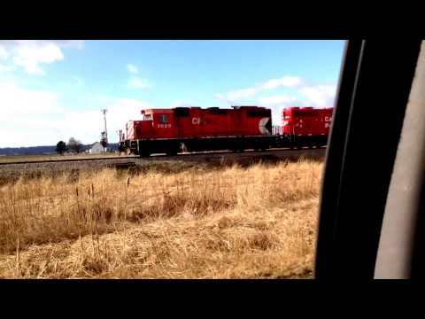 CP GP38s 3029 & 3001 do the Sumas turn