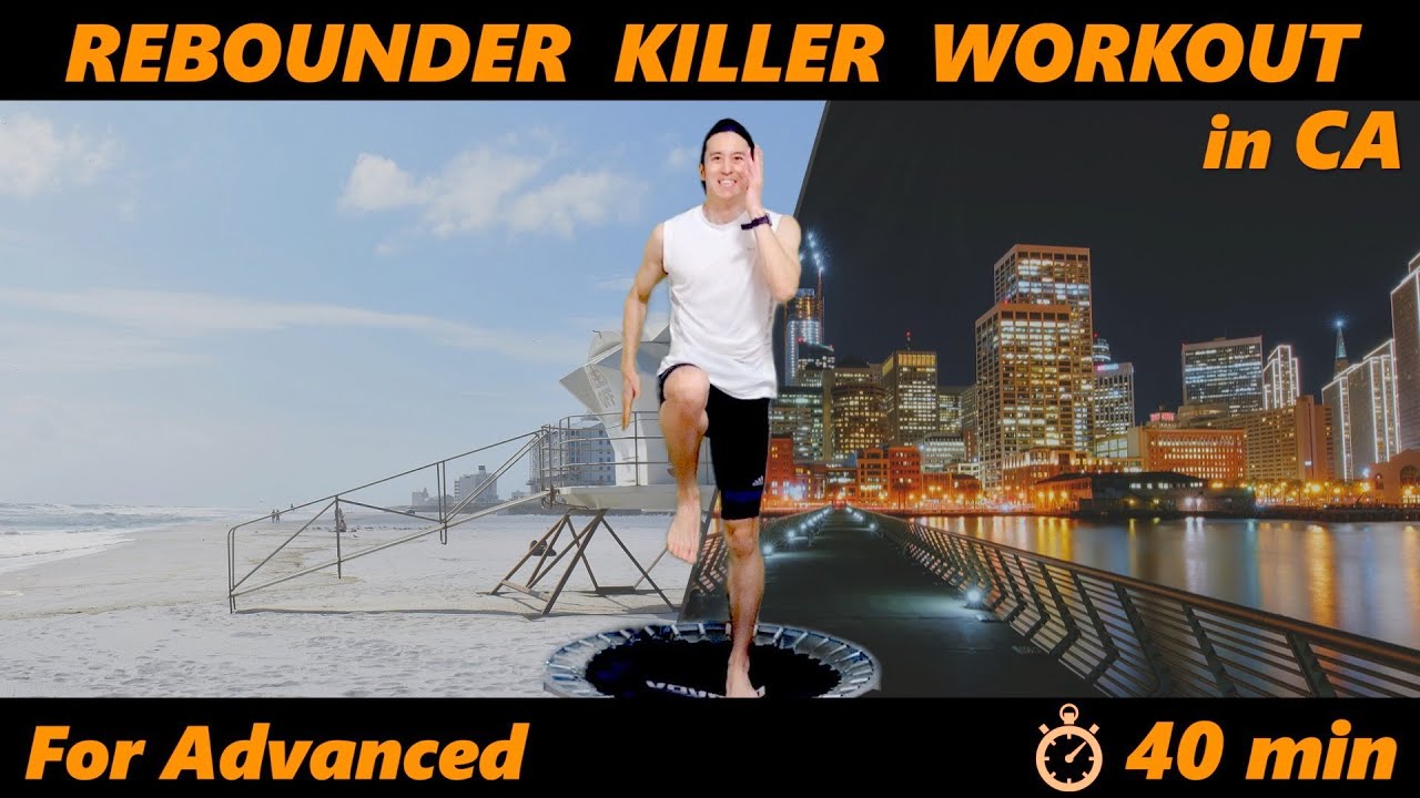 !!SUPER HARD!!【40~50 min Rebounder WORKOUT#2】For Advanced｜Trampoline HIIT For Weight Loss (REPOST)