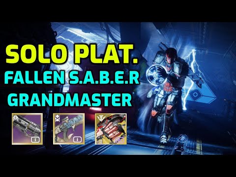 Solo Platinum Fallen S.A.B.E.R Grandmaster Nightfall // Destiny 2 Season of Splicer