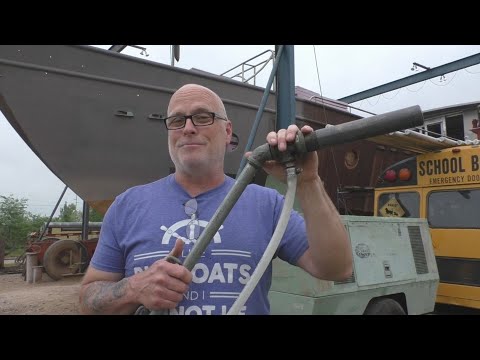 Painting the Boat - Part 2 - Solving Compressor Problems Video