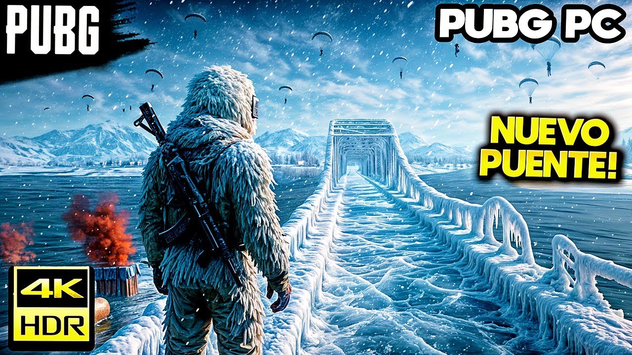 Usamos el NUEVO PUENTE de HIELO en ERANGEL BRO.... 😂 PUBG DEFINITIVAMENTE es CINE