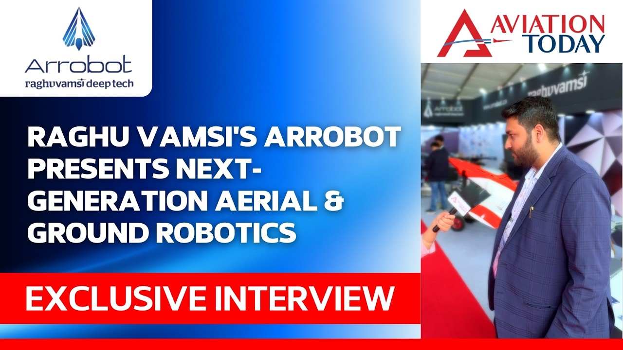 Raghu Vamsi's Arrobot Presents Next-Generation Aerial & Ground Robotics | Wings India 2026