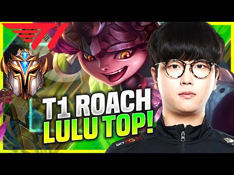 ROACH TRIES LULU TOP! - T1 Roach Plays Lulu Top vs Ornn! | KR SoloQ Patch 10.21