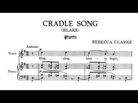 Rebecca Clarke - Cradle Song [Score Video]