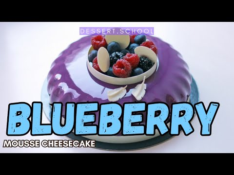 Blueberry Mousse Cheesecake Cake Tutorial Recipe