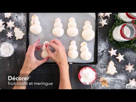 Meringues bonhomme de neige