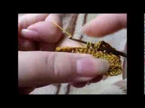 Maranta i szydełko - słupek na dwóch nóżkach