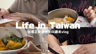 【Vlog】週末明けにテストがある留学生の週末【大学生】