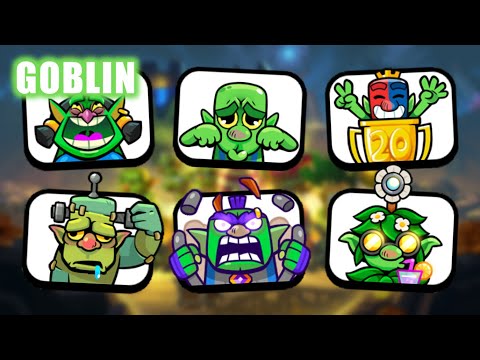 ALL Goblin Emotes In Clash Royale!