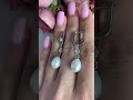 Серебряные серьги с жемчугом 8ct