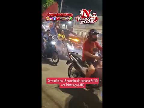 Manifestação a favor do 13 aconteceu na noite do sábado 24/10 em Tabatinga