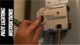 Pilot Lighting Instructions - AO Smith 75 gallon Gas Water Heater