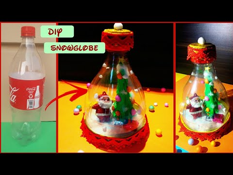 DIY Snowglobe ❄ out of waste plastic bottle ll Christmas 🎄 Ornaments DIY ll DIY Christmas crafts