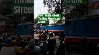 POV: Hanoi’s Most Thrilling Place ?? | Train Street Near Tad…