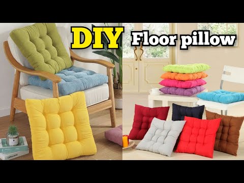 DIY Super Easy Floor Pillow ! FLOOR SOFA- USE OLD CLOTHS/ REUSE OLD SAREE/ Reuse old cloths/ Recycle