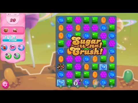 Candy Crush Saga Level 101 (3 Sugar Starts) Gameplay for Beginners