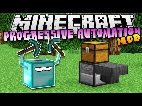 Minecraft: PROGRESSIVE AUTOMATION! (Automated Mining) - Mod Showcase