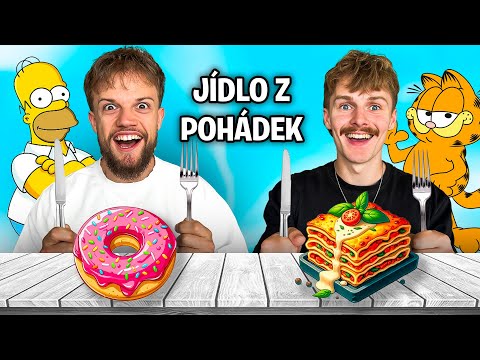 24 HODIN JÍME JÍDLA Z ANIMOVANÝCH POHÁDEK