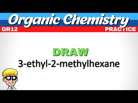 Draw Organic Molecules Grade 12