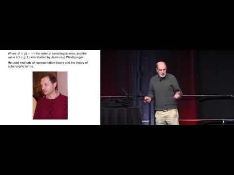 Benedict Gross “Complex Multiplication: Past, Present, Future” Lecture 3