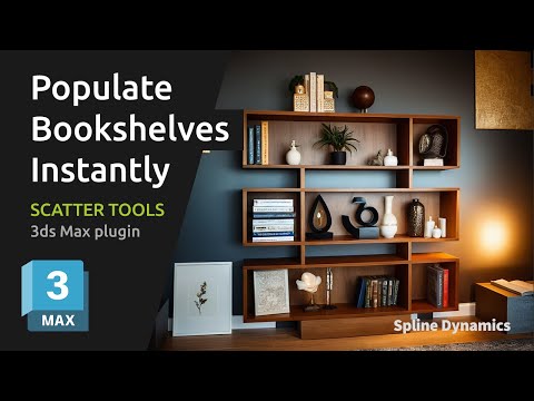Quickly Scatter Decorative Objects with 'Auto-Populate Furniture' | Scatter Tools 3ds Max Plugin