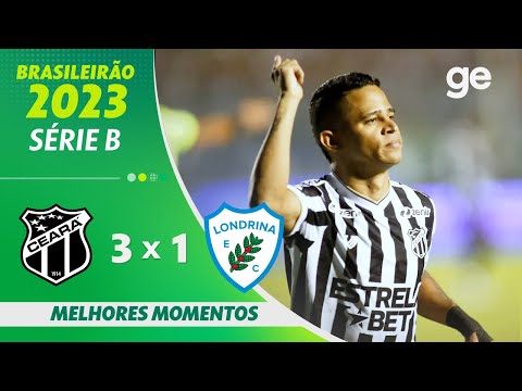 Gols e lances de Ceará x Londrina