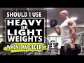 Should I Use Heavy Or Light Weights When I Am Older?