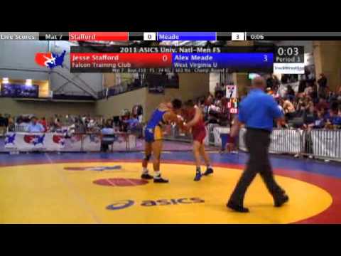 University Freestyle 74kg - Alex Meade vs. Jesse Stafford