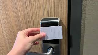 How to not unlock a hotel door.