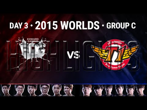 Edward Gaming vs SKT T1 Highlights | 2015 LoL World Championship S5 - Group C D3G1 | EDG vs SKT