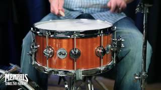 Video thumbnail for DW 14x6.5 Collector's Series Cherry/Mahogany Snare Drum - Natural Cherry by Memphis Drum Shop