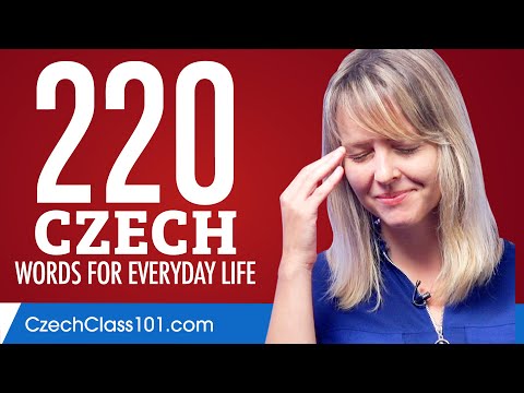 220 Czech Words for Everyday Life - Basic Vocabulary #11