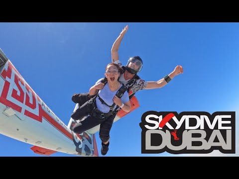 My Wife's First Ever Skydive | Tandem Skydive | The Palm Jumeirah