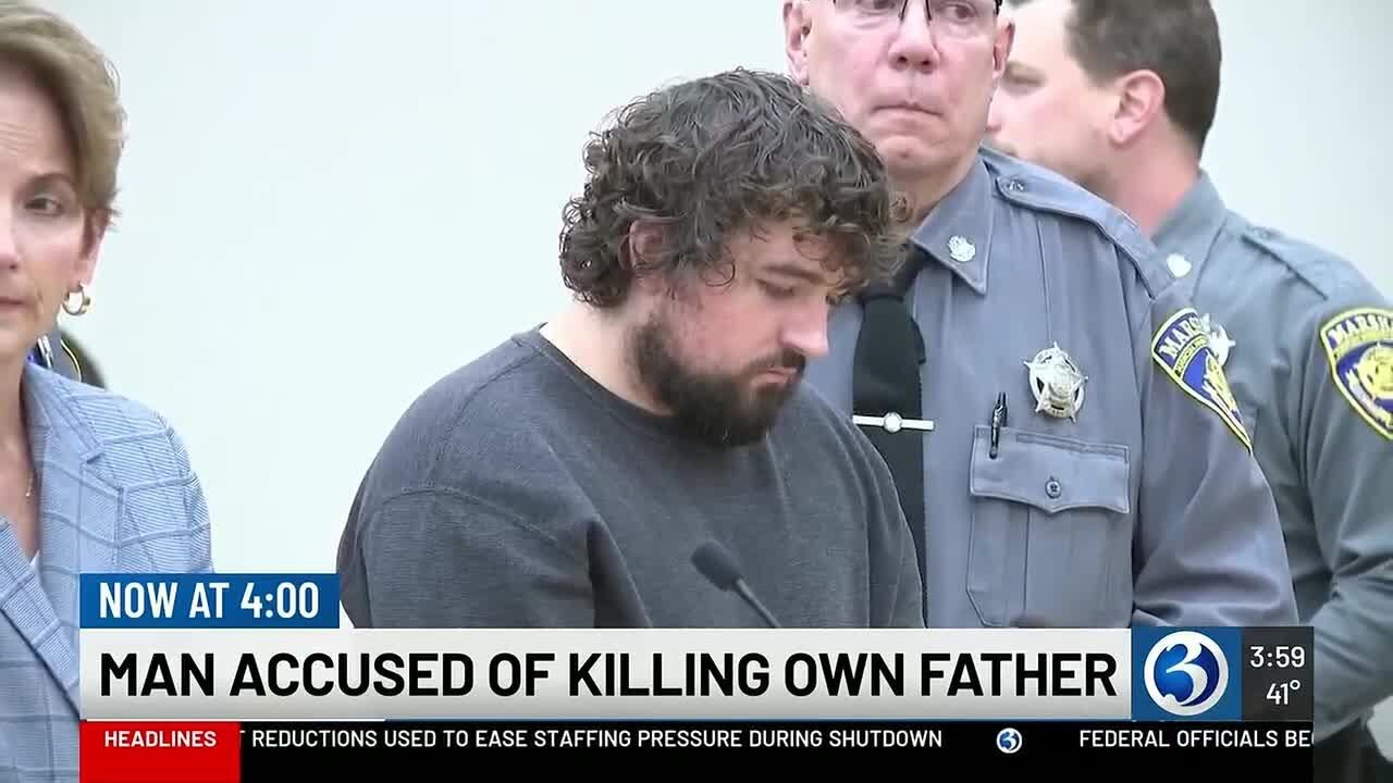 Man charged with father’s murder appears in court, bond set at $3M
