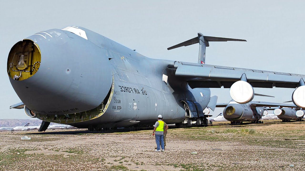 Inside US Largest Boneyard Scrapping World’s Largest Military Planes