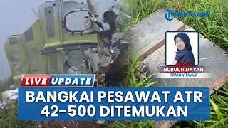 Serpihan Pesawat ATR 42-500 yang Jatuh di Kawasan Puncak Gunung Bulusaraung Ditemukan