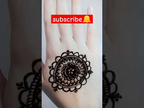 easy simple mehndi/henna design #mehndi #easymehndi #shorts #shortsfeed #short #youtubeshorts