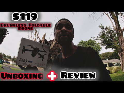 S119 Brushless Foldable Drone Unboxing and Review
