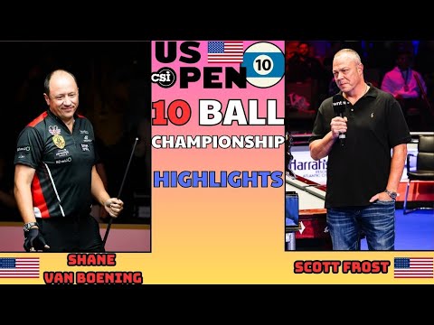 SHANE VAN BOENING -  SCOTT FROST | USBTC 10 BALL CHAMPIONSHIP | BILLIARDS HIGHLIGHTS