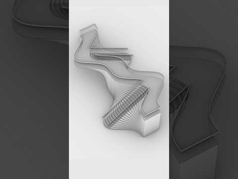 Rhino Tutorial | Staircase Design and Modeling Tutorial - #rhino3d #rhinoceros3d #architecture