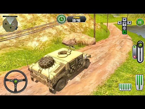 US Offroad Military Truck Driving Transporter 2021- Driving simulator | Game-Play