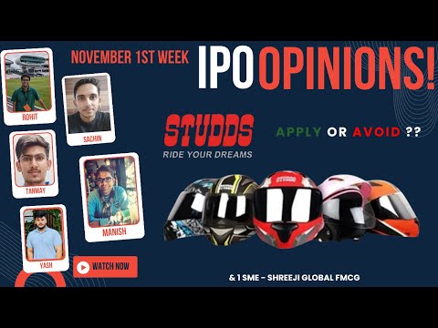 Studds Accessories & 1 October 4th Week SME IPO : Apply/Avoid? Primary Market Chatter