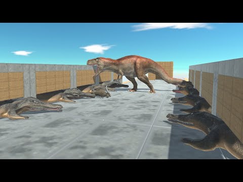 WATER BUFFALO and Titan Crocodile Mouths vs ALL UNITS Animal Revolt Battle Simulator