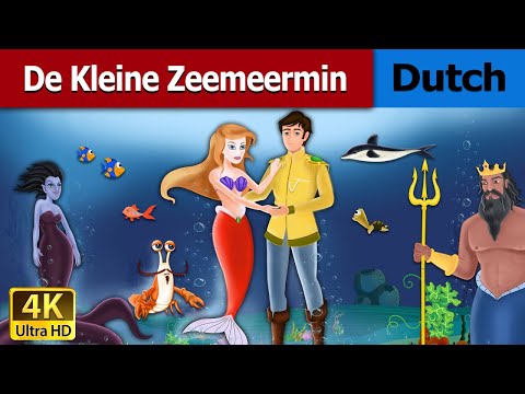 De Kleine Zeemeermin | Little Mermaid in Dutch | 4K UHD | Dutch Fairy Tales