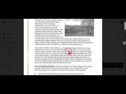 Event A- Food Shortage in the Foothills